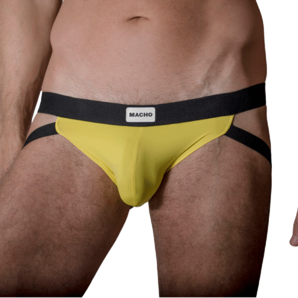 MACHO - VESTE MX22A JAUNE L/XL-MACHO UNDERWEAR-sextoys-lingerie-bdsm-hygiène-sexshop
