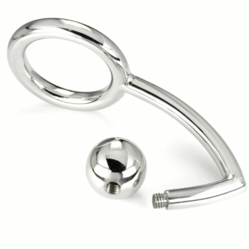 METAL HARD - ANNEAU COCK RING AVEC CROCHET INTRUS ANAL 45MM-METAL HARD-sextoys-lingerie-bdsm-hygiène-sexshop