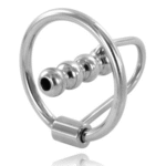METAL HARD - ANNEAU DE GLAND EN AVEC BOUCHON URÉTRAL 30MM-METAL HARD-sextoys-lingerie-bdsm-hygiène-sexshop