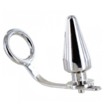 METAL HARD - ANNEAU EN ACIER AVEC PLUG ANAL 80 X 55 MM-METAL HARD-sextoys-lingerie-bdsm-hygiène-sexshop