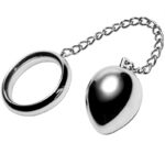 METAL HARD - ANNEAU PÉNIEN 45MM + CHAÎNE AVEC BILLE MÉTALLIQUE-METAL HARD-sextoys-lingerie-bdsm-hygiène-sexshop
