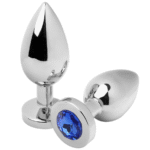 METAL HARD – PLUG ANAL BLEU DIAMANT MOYEN 7