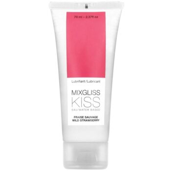 MIXGLISS - LUBRIFIANT BASE D'EAU SAVEUR FRAISE 70 ML-MIXGLISS-sextoys-lingerie-bdsm-hygiène-sexshop