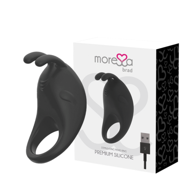 MORESSA - BRAD PREMIUM SILICONE RECHARGEABLE NOIR-MORESSA-sextoys-lingerie-bdsm-hygiène-sexshop