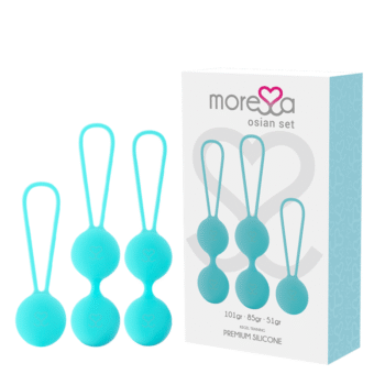 MORESSA - ENSEMBLE OSIAN SILICONE TURQUOISE PREMIUM-MORESSA-sextoys-lingerie-bdsm-hygiène-sexshop