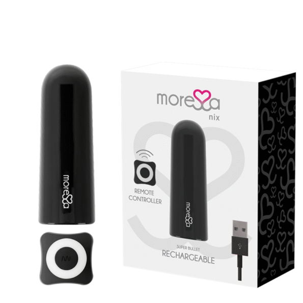 MORESSA - NIX VIBRATEUR TÉLÉCOMMANDE NOIR-MORESSA-sextoys-lingerie-bdsm-hygiène-sexshop