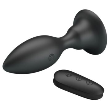 MR PLAY - PLUG ANAL AVEC TÉLÉCOMMANDE VIBRATION NOIRE-MR PLAY-sextoys-lingerie-bdsm-hygiène-sexshop
