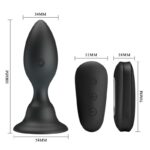 MR PLAY – PLUG ANAL AVEC TÉLÉCOMMANDE VIBRATION NOIRE