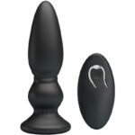 MR PLAY - PUISSANT VIBRATEUR TÉLÉCOMMANDE PLUG ANAL NOIR-MR PLAY-sextoys-lingerie-bdsm-hygiène-sexshop
