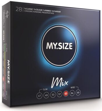 MY SIZE - MIX PRÉSERVATIFS 60 MM 28 UNITÉS-MY SIZE MIX-sextoys-lingerie-bdsm-hygiène-sexshop