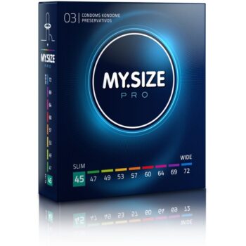 MY SIZE - PRO PRESERVATIFS 45 MM 3 UNITES-MY SIZE PRO-sextoys-lingerie-bdsm-hygiène-sexshop