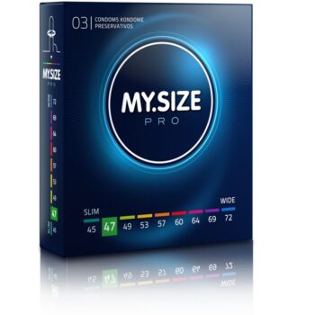 MY SIZE - PRO PRESERVATIFS 47 MM 3 UNITES-MY SIZE PRO-sextoys-lingerie-bdsm-hygiène-sexshop