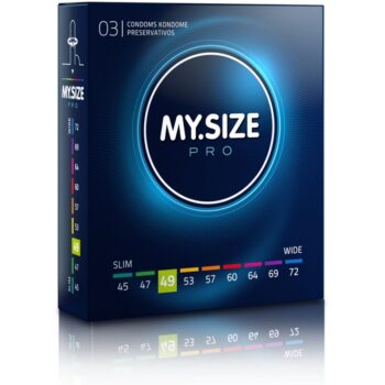 MY SIZE - PRO PRESERVATIFS 49 MM 3 UNITES-MY SIZE PRO-sextoys-lingerie-bdsm-hygiène-sexshop