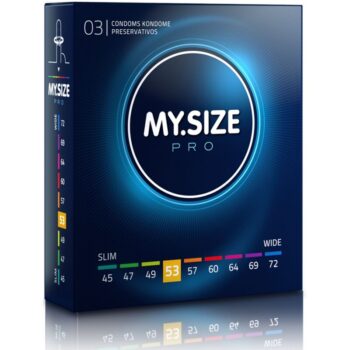 MY SIZE - PRO PRESERVATIFS 53 MM 3 UNITES-MY SIZE PRO-sextoys-lingerie-bdsm-hygiène-sexshop