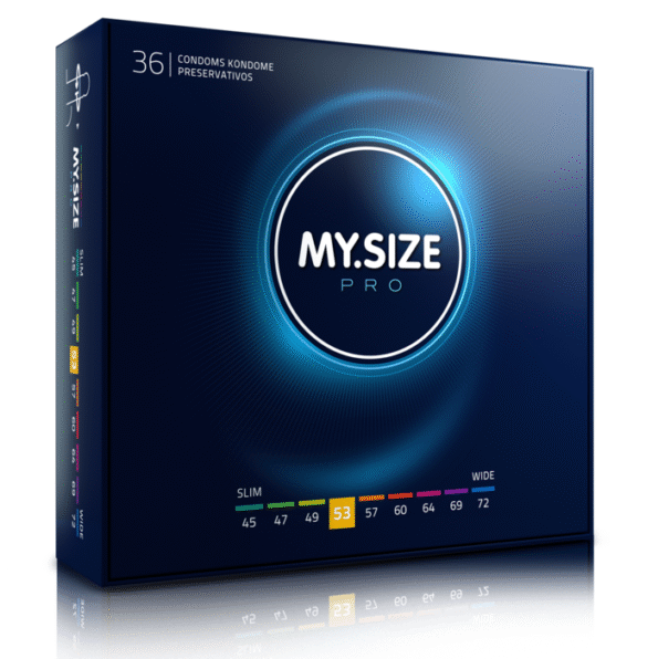 MY SIZE - PRO PRÉSERVATIFS 53 MM 36 UNITÉS-MY SIZE PRO-sextoys-lingerie-bdsm-hygiène-sexshop