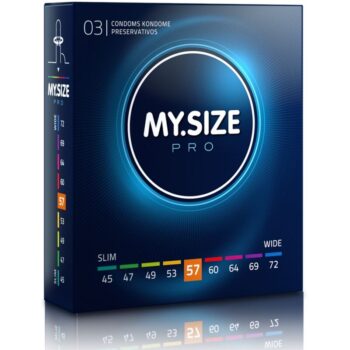 MY SIZE - PRO PRÉSERVATIFS 57 MM 3 UNITÉS-MY SIZE PRO-sextoys-lingerie-bdsm-hygiène-sexshop