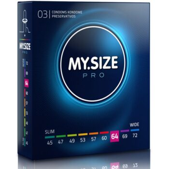 MY SIZE - PRO PRESERVATIFS 64 MM 3 UNITES-MY SIZE PRO-sextoys-lingerie-bdsm-hygiène-sexshop