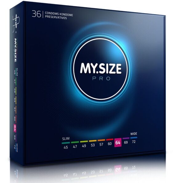 MY SIZE - PRO PRÉSERVATIFS 64 MM 36 UNITÉS-MY SIZE PRO-sextoys-lingerie-bdsm-hygiène-sexshop