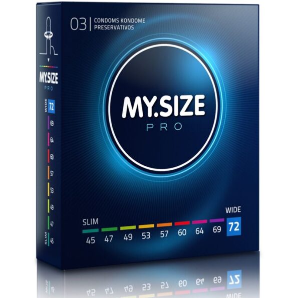 MY SIZE - PRO PRÉSERVATIFS 72 MM 3 UNITÉS-MY SIZE PRO-sextoys-lingerie-bdsm-hygiène-sexshop
