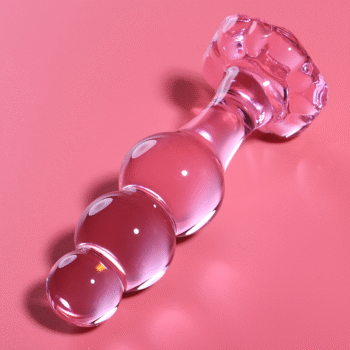 NEBULA SERIES BY IBIZA - MODÈLE 1 PLUG ANAL VERRE BOROSILICATE ROSE 10.5 CM -O- 3 CM-NEBULA SERIES BY IBIZA-sextoys-lingerie-bdsm-hygiène-sexshop