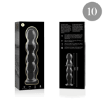 NEBULA SERIES BY IBIZA – MODÈLE 10 GODE EN VERRE BOROSILICATE CLAIR 16.5 CM -O- 3.5 CM