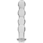 NEBULA SERIES BY IBIZA – MODÈLE 10 GODE EN VERRE BOROSILICATE CLAIR 16.5 CM -O- 3.5 CM