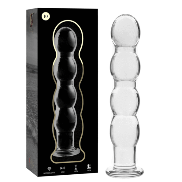 NEBULA SERIES BY IBIZA - MODÈLE 10 GODE EN VERRE BOROSILICATE CLAIR 16.5 CM -O- 3.5 CM-NEBULA SERIES BY IBIZA-sextoys-lingerie-bdsm-hygiène-sexshop