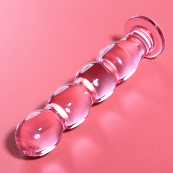 NEBULA SERIES BY IBIZA - MODÈLE 10 GODE EN VERRE BOROSILICATE ROSE 16.5 CM -O- 3.5 CM-NEBULA SERIES BY IBIZA-sextoys-lingerie-bdsm-hygiène-sexshop