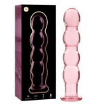 NEBULA SERIES BY IBIZA – MODÈLE 10 GODE EN VERRE BOROSILICATE ROSE 16.5 CM -O- 3.5 CM