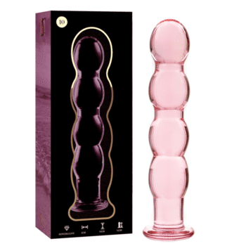 NEBULA SERIES BY IBIZA - MODÈLE 10 GODE EN VERRE BOROSILICATE ROSE 16.5 CM -O- 3.5 CM-NEBULA SERIES BY IBIZA-sextoys-lingerie-bdsm-hygiène-sexshop