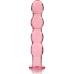 NEBULA SERIES BY IBIZA – MODÈLE 10 GODE EN VERRE BOROSILICATE ROSE 16.5 CM -O- 3.5 CM