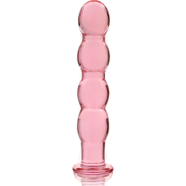 NEBULA SERIES BY IBIZA - MODÈLE 10 GODE EN VERRE BOROSILICATE ROSE 16.5 CM -O- 3.5 CM-NEBULA SERIES BY IBIZA-sextoys-lingerie-bdsm-hygiène-sexshop