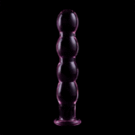 NEBULA SERIES BY IBIZA – MODÈLE 10 GODE EN VERRE BOROSILICATE ROSE 16.5 CM -O- 3.5 CM