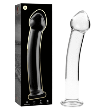 NEBULA SERIES BY IBIZA - MODÈLE 11 GODE EN VERRE BOROSILICATE CLAIR 16 CM -O- 3 CM-NEBULA SERIES BY IBIZA-sextoys-lingerie-bdsm-hygiène-sexshop