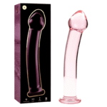 NEBULA SERIES BY IBIZA – MODÈLE 11 GODE EN VERRE BOROSILICATE ROSE 16 CM -O- 3 CM