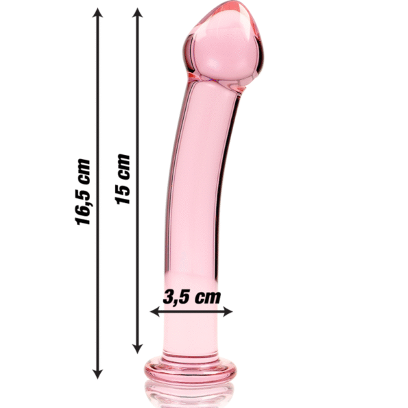 NEBULA SERIES BY IBIZA - MODÈLE 11 GODE EN VERRE BOROSILICATE ROSE 16 CM -O- 3 CM-NEBULA SERIES BY IBIZA-sextoys-lingerie-bdsm-hygiène-sexshop