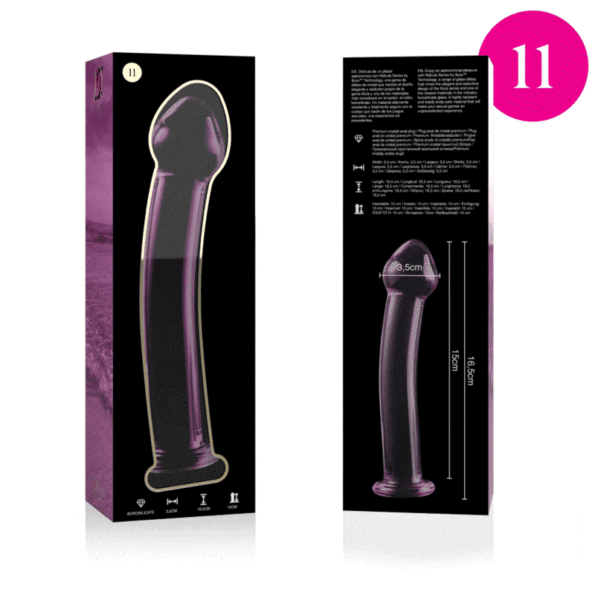 NEBULA SERIES BY IBIZA - MODÈLE 11 GODE EN VERRE BOROSILICATE ROSE 16 CM -O- 3 CM-NEBULA SERIES BY IBIZA-sextoys-lingerie-bdsm-hygiène-sexshop