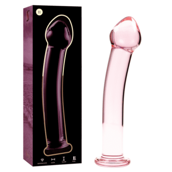 NEBULA SERIES BY IBIZA - MODÈLE 11 GODE EN VERRE BOROSILICATE ROSE 16 CM -O- 3 CM-NEBULA SERIES BY IBIZA-sextoys-lingerie-bdsm-hygiène-sexshop