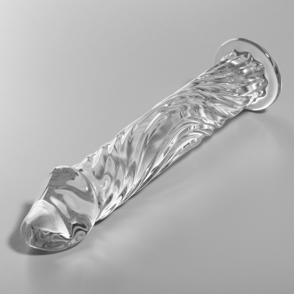 NEBULA SERIES BY IBIZA - MODÈLE 12 GODE EN VERRE BOROSILICATE CLAIR 17 CM -O- 3.5 CM-NEBULA SERIES BY IBIZA-sextoys-lingerie-bdsm-hygiène-sexshop