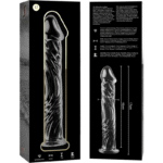 NEBULA SERIES BY IBIZA – MODÈLE 12 GODE EN VERRE BOROSILICATE CLAIR 17 CM -O- 3.5 CM