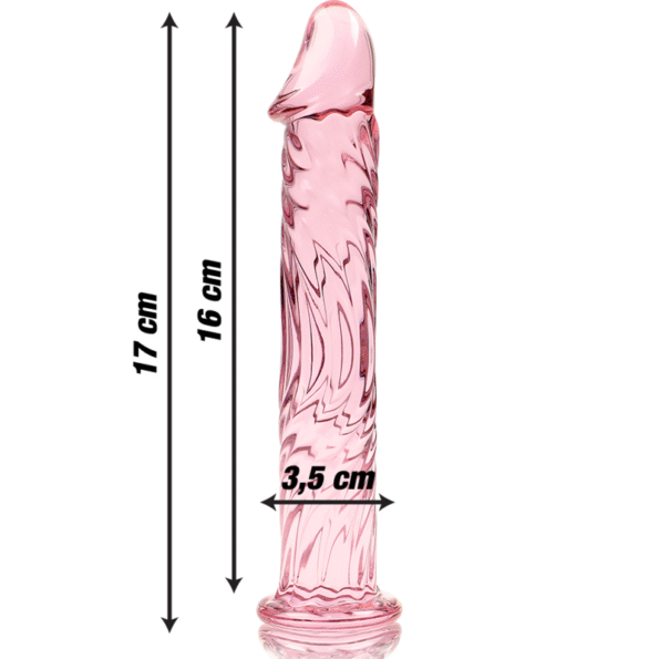 NEBULA SERIES BY IBIZA - MODÈLE 12 GODE EN VERRE BOROSILICATE ROSE 17 CM -O- 3.5 CM-NEBULA SERIES BY IBIZA-sextoys-lingerie-bdsm-hygiène-sexshop
