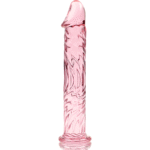NEBULA SERIES BY IBIZA – MODÈLE 12 GODE EN VERRE BOROSILICATE ROSE 17 CM -O- 3.5 CM