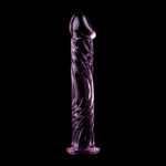 NEBULA SERIES BY IBIZA – MODÈLE 12 GODE EN VERRE BOROSILICATE ROSE 17 CM -O- 3.5 CM