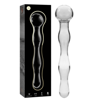 NEBULA SERIES BY IBIZA - MODÈLE 13 GODE EN VERRE BOROSILICATE CLAIR 18 CM -O- 3.5 CM-NEBULA SERIES BY IBIZA-sextoys-lingerie-bdsm-hygiène-sexshop