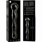 NEBULA SERIES BY IBIZA – MODÈLE 13 GODE EN VERRE BOROSILICATE CLAIR 18 CM -O- 3.5 CM