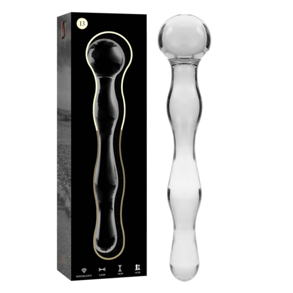 NEBULA SERIES BY IBIZA - MODÈLE 13 GODE EN VERRE BOROSILICATE CLAIR 18 CM -O- 3.5 CM-NEBULA SERIES BY IBIZA-sextoys-lingerie-bdsm-hygiène-sexshop