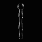 NEBULA SERIES BY IBIZA – MODÈLE 13 GODE EN VERRE BOROSILICATE CLAIR 18 CM -O- 3.5 CM