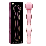 NEBULA SERIES BY IBIZA - MODÈLE 13 GODE EN VERRE BOROSILICATE ROSE 18 CM -O- 3.5 CM-NEBULA SERIES BY IBIZA-sextoys-lingerie-bdsm-hygiène-sexshop