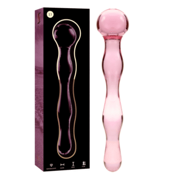NEBULA SERIES BY IBIZA - MODÈLE 13 GODE EN VERRE BOROSILICATE ROSE 18 CM -O- 3.5 CM-NEBULA SERIES BY IBIZA-sextoys-lingerie-bdsm-hygiène-sexshop