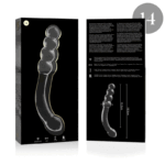 NEBULA SERIES BY IBIZA – MODÈLE 14 GODE EN VERRE BOROSILICATE CLAIR 18.5 CM -O- 3 CM